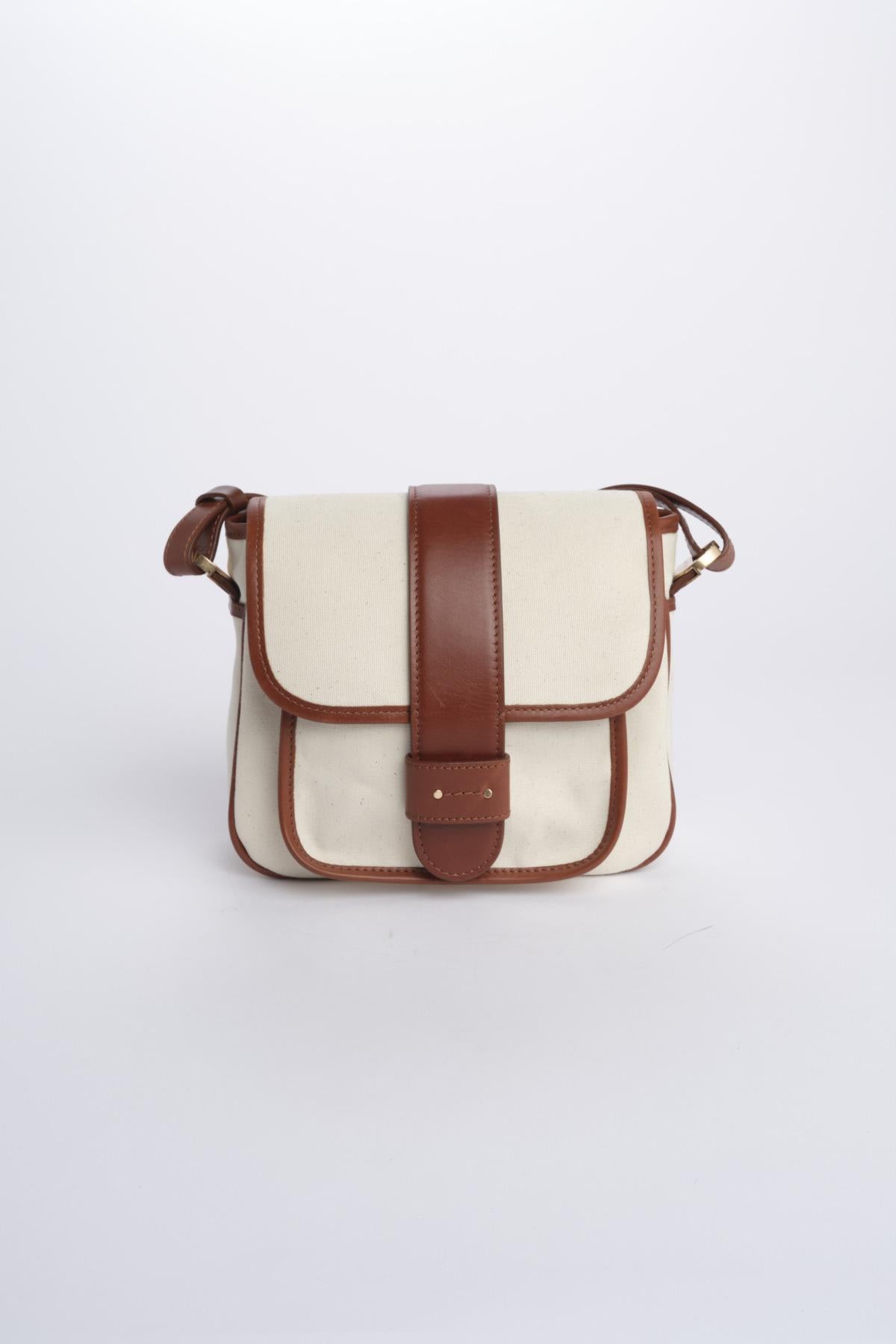Tracolla canvas pelle SAC A RABAT IVOIRE002 vanessa bruno 