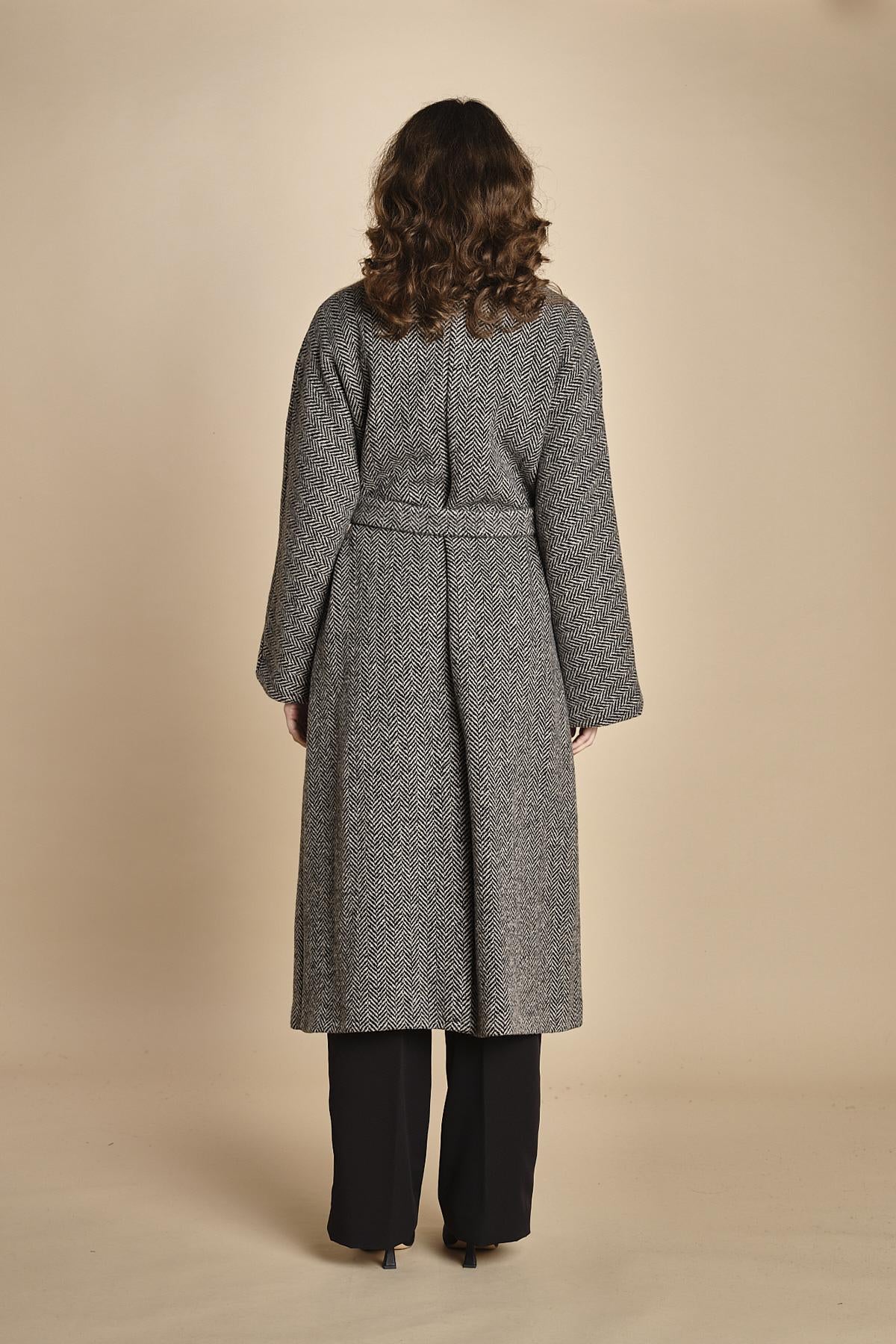 cappotto spinato con sciarpa ZENICA  2525016042600 002 weekend maxmara 