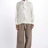 Camicia seta con rouches BRIDGET SHIRT HABOTAI jejia 