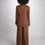 blazer over doppiopetto JASEMINA ROSE IO119125 DARK TOBACCO BR206 ivy oak 