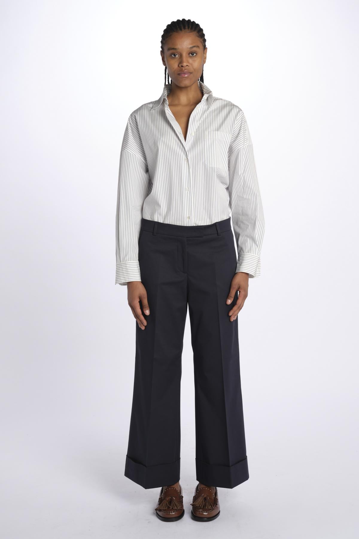 Pantalone MELODIA cropped risvolto MELODIA65254 15 quelledue 