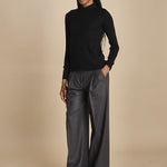 polo a costine in lana merino MIL LAU3 E14035 NERO milaura 