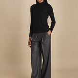 polo a costine in lana merino MIL LAU3 E14035 NERO milaura 