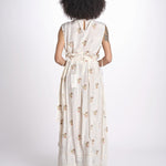 gonna lunga con ricamo a fiorellini ROSA LVSSS2026500 BEIGE lug von siga 