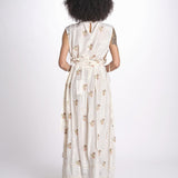 gonna lunga con ricamo a fiorellini ROSA LVSSS2026500 BEIGE lug von siga 