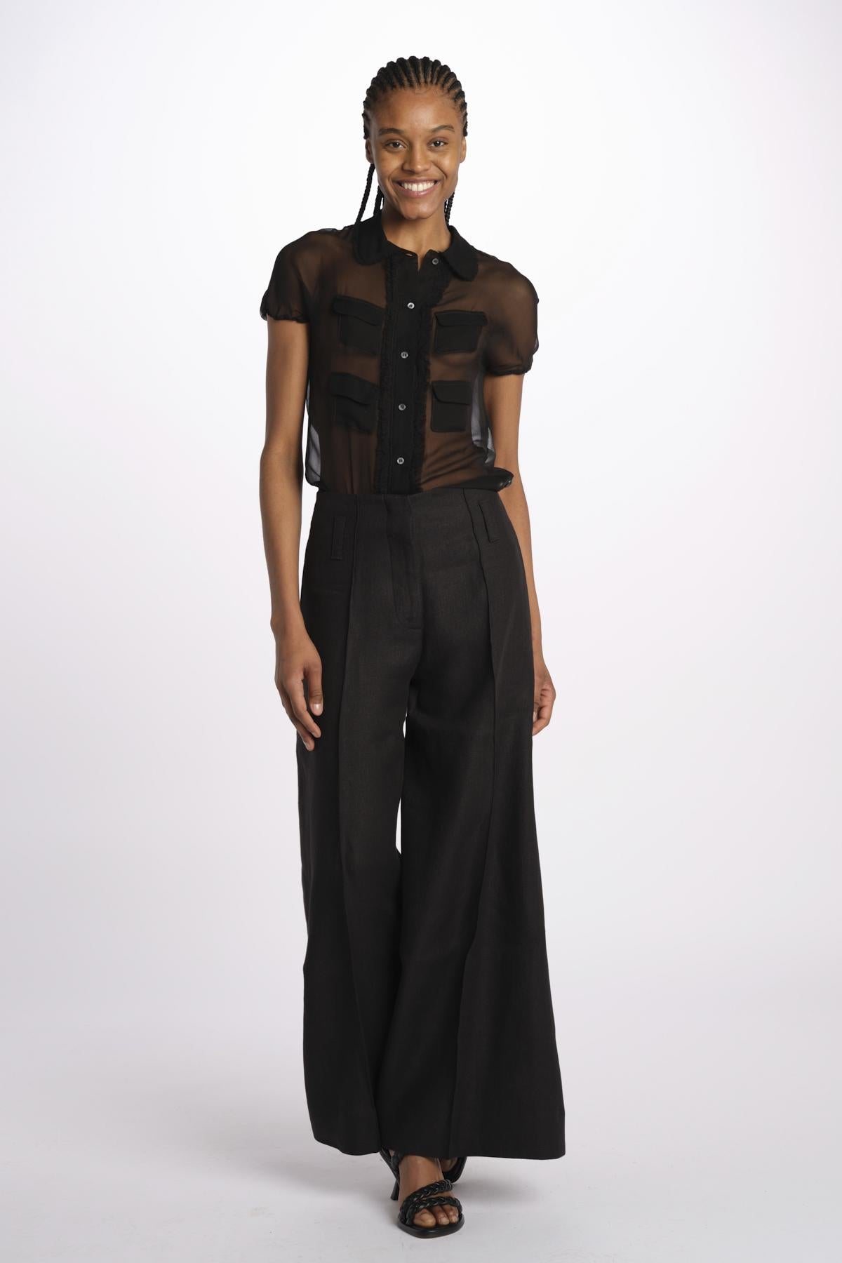 Camicia m/c chiffon G082 5586 9000 n21 