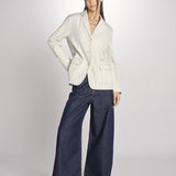 Blazer 3 bottoni gessato 0973 22042 NATURALE aspesi 