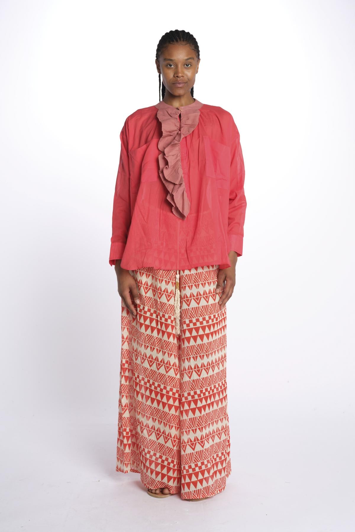 Camicia con rouches Frill Shirt FRS FLUORED yvonne s. 