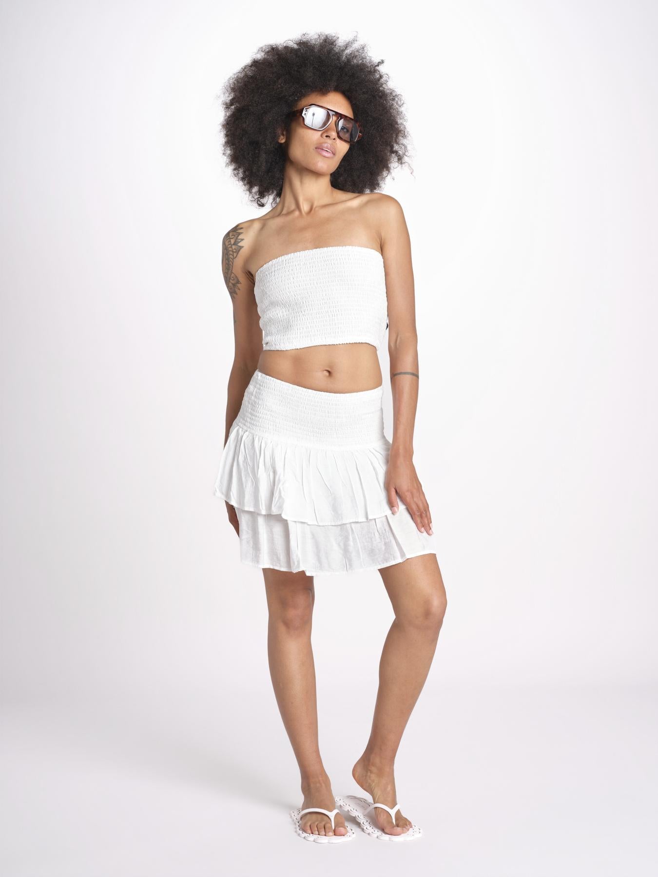 top fascia elastico MANDIBLATU BLANC laraethnics 