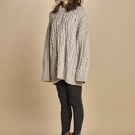 maglia over con trecce NESK SABLE bellerose 