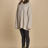maglia over con trecce NESK SABLE bellerose 