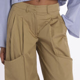 Pantalone  con tasconi RYAN PANT KHAKI jejia 