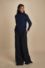 pantalone con pinces in lana