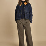 giubbino in denim. J423B912 MIDNIGHT RINSE MIDRI the GREAT 