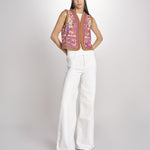gilet con ricami SUNA GILET CREAM antik batik 