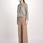 pantalone solaro P29D0LAMIA coffee massimo alba 