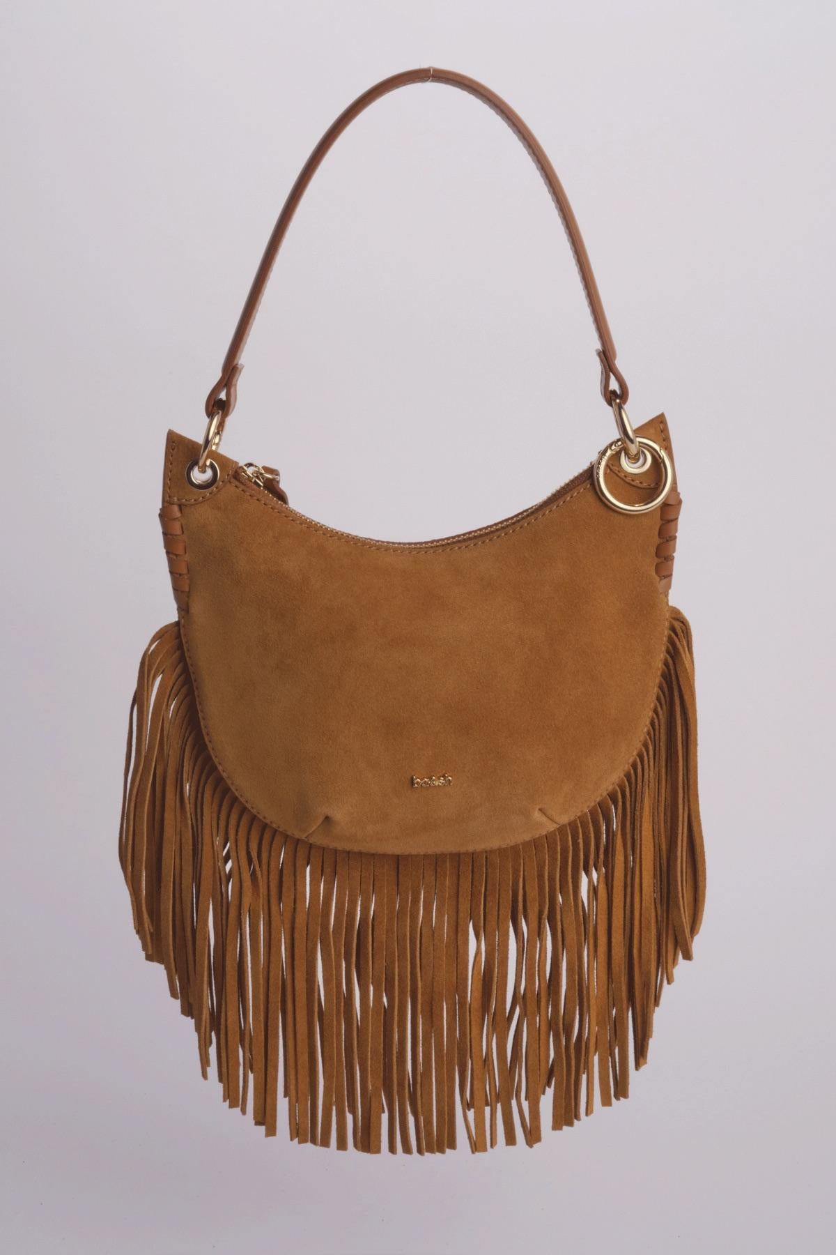 Borse piccola con frange SWING T FRANGE COGNAC ba&sh 