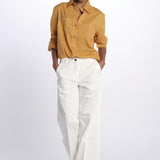 Camicia ANGELO con rouches ANGELO1TEE RUST antik batik 