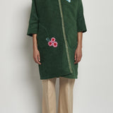 Cappotto ricamato 20C 1PRE CT32EMB GREEN marit ilison 