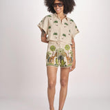 short con giraffe BE24865 BEIGE benaras soleil 