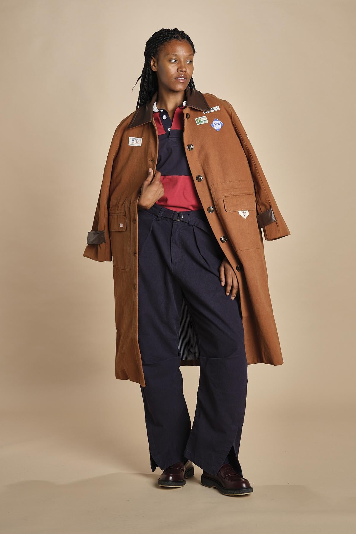 cappotto lungo CAROLYN 039 CAMEL sea ny 