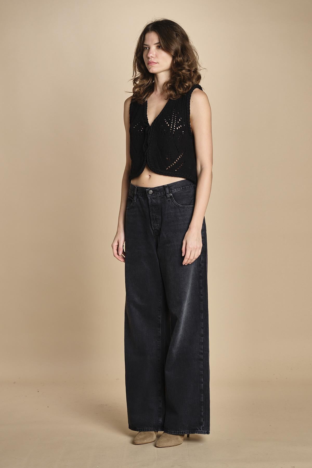 gilet in maglia GILES NOIR ba&sh 