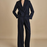 giacca cropped MASE F25-043 013 MIDNIGHT BLUE oscar 