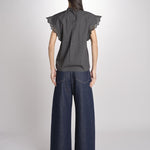 Camicia intarsio maniche alette GIFTY 6EVA04-V09857 ORAGE vanessa bruno 