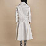 peacot corto di seta SHORT PEA JACKET  A16V02-C NS97 AVORY martin grant 