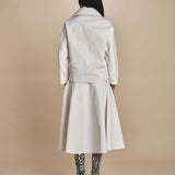 peacot corto di seta SHORT PEA JACKET  A16V02-C NS97 AVORY martin grant 