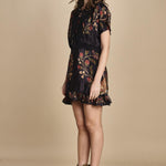 miniabito stampa fiori BERRY GARDEN340038 BLACK farm rio 