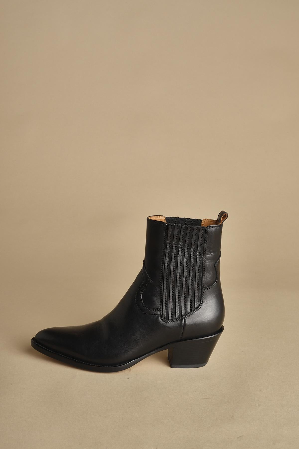 stivaletto texano. B10190ETRU-DC 01 NERO buttero 