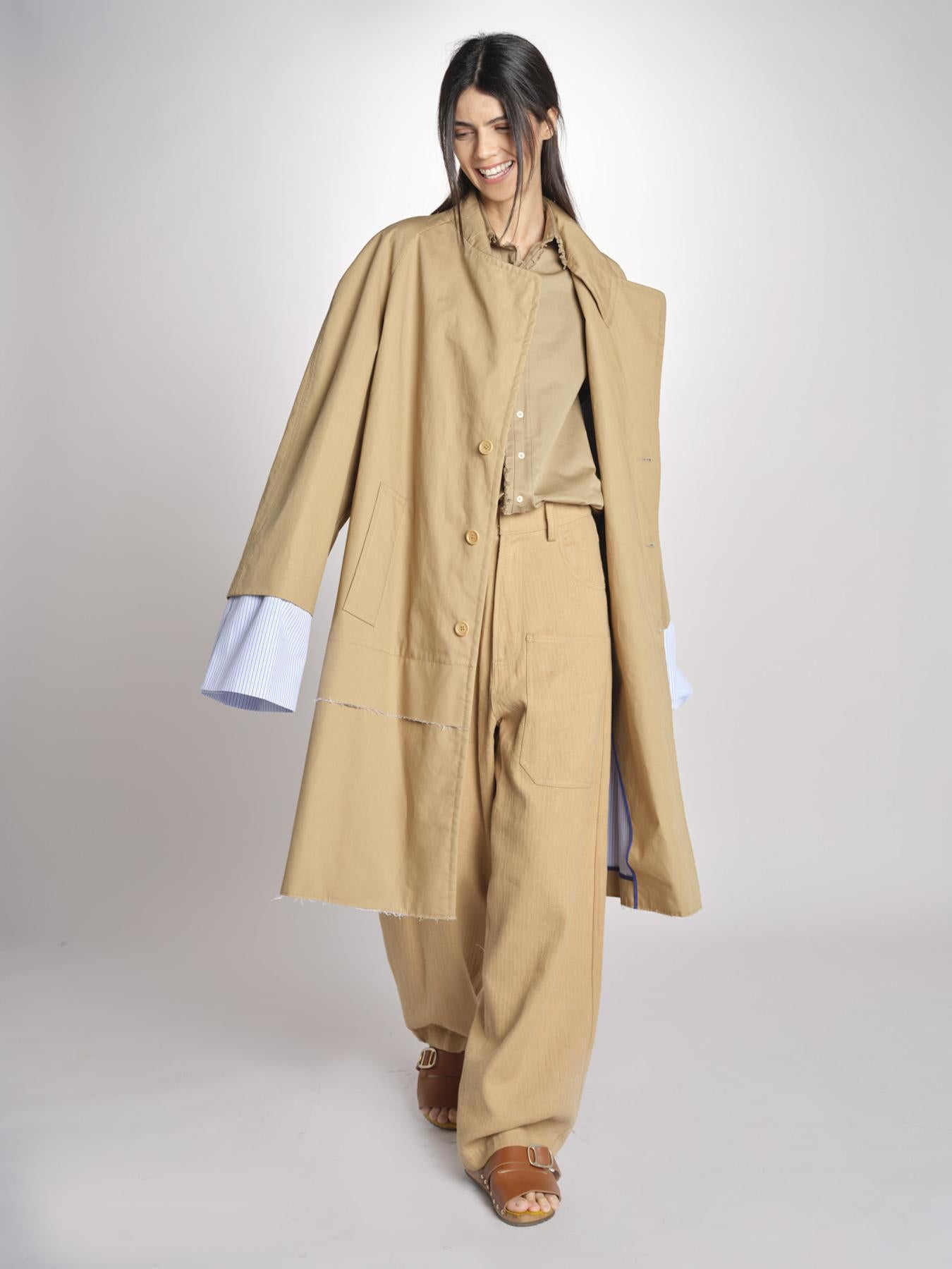 trench CHARLIZE TRENCH MJD558_MONTR_ BEIGE jejia 