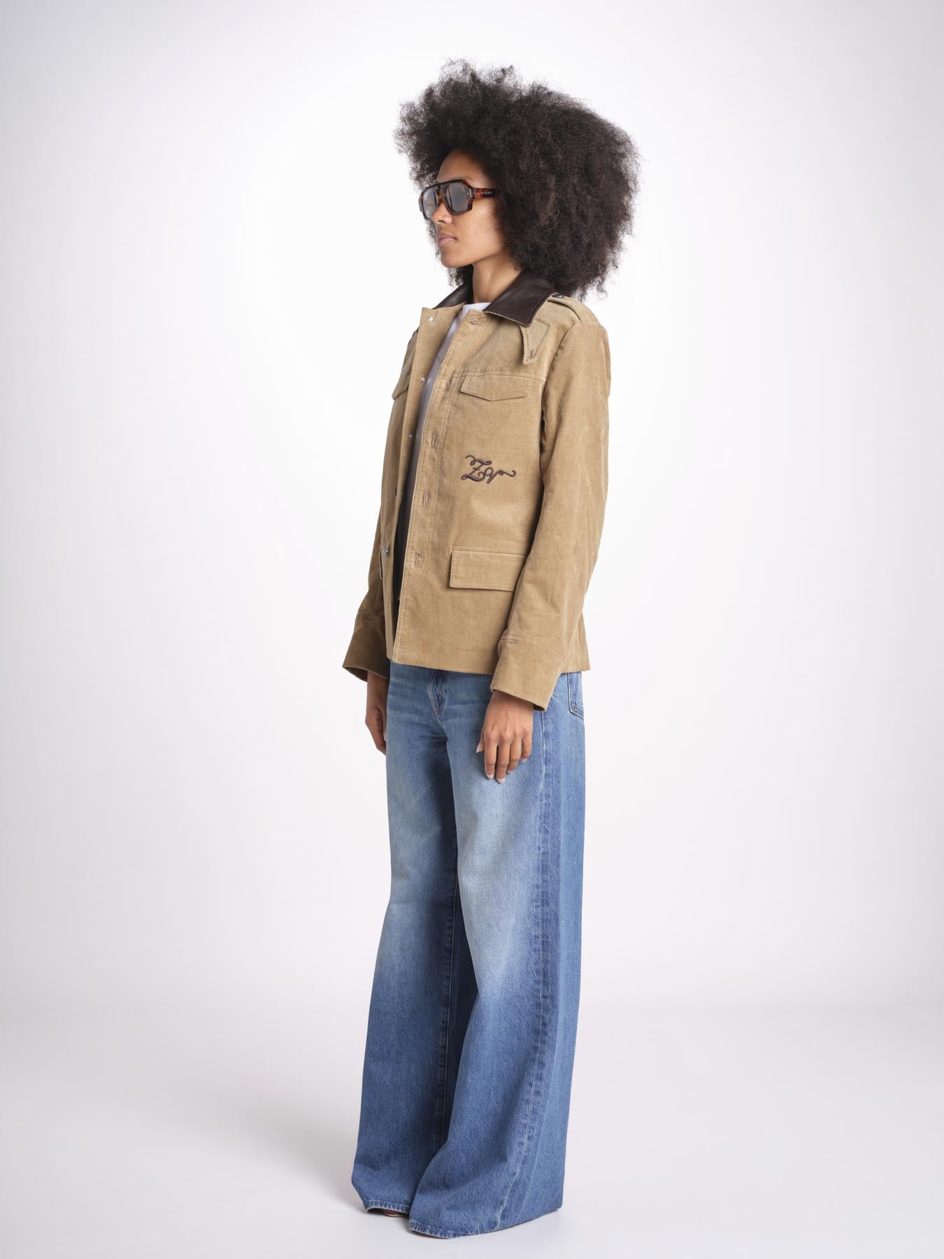 giacca in velluto con colletto in contrasto WWOW01738 COOKIE 267 zadig & voltaire 