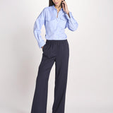 Pantalone straight leg con vita elasticizzata MALLO 2615131071600 001 weekend maxmara 