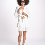 camicia con nodo MARIABL BLANC laraethnics 