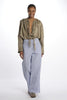 Pantaloni righine con tasche