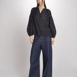Camicia con nervature NIPOA 2HVA27-V09117 NOIR vanessa bruno 