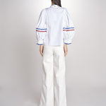 Camicia con passamaneria RITA BLOUSE RITA1BLO WHITE2 antik batik 