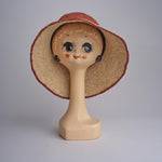 CAPELINE cappello in paglia bicolor DEMI CAPELINE CROCHET 01BG196 AR bagatelle france 