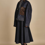 CARLO BOMBER giubbotto in denim MJD507_mr0710 BLUE JEANS WBK jejia 