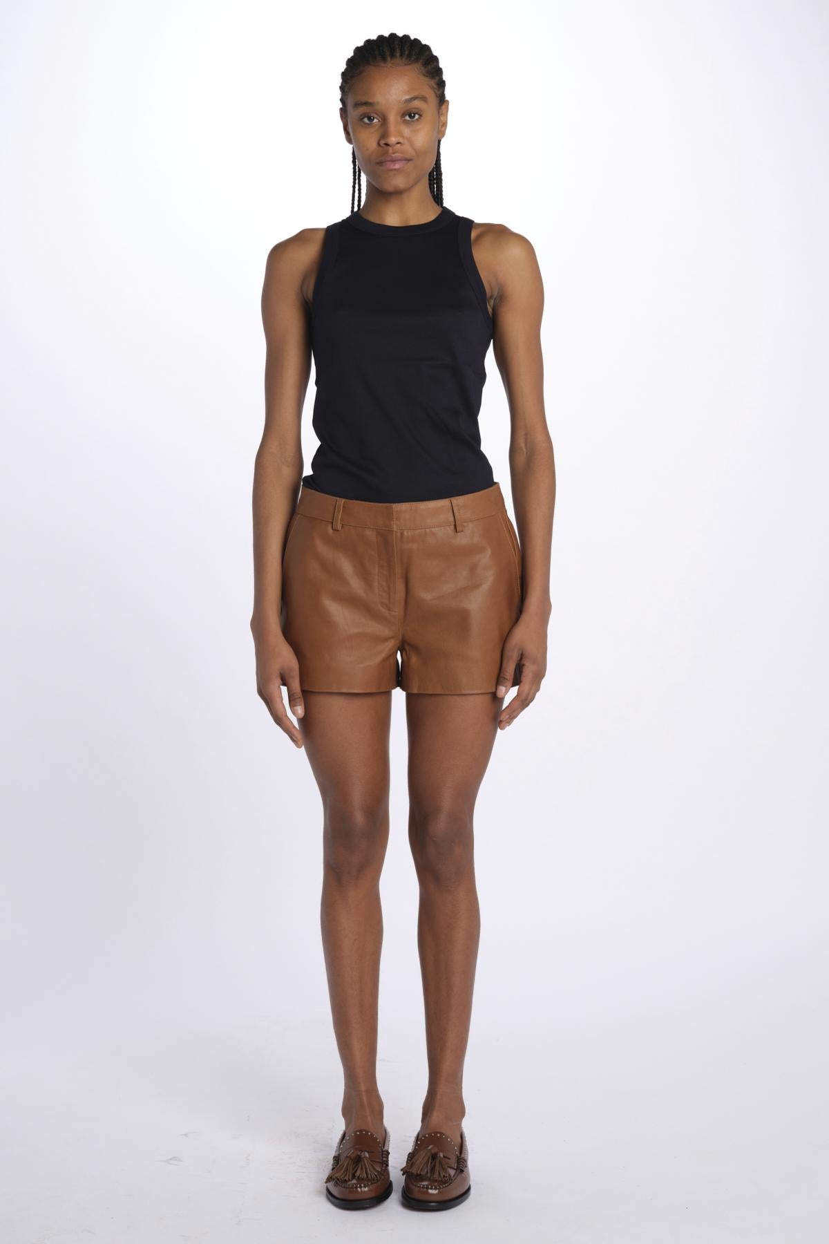 Shorts HOLLY pelle 5469175 COGNAC herskind 