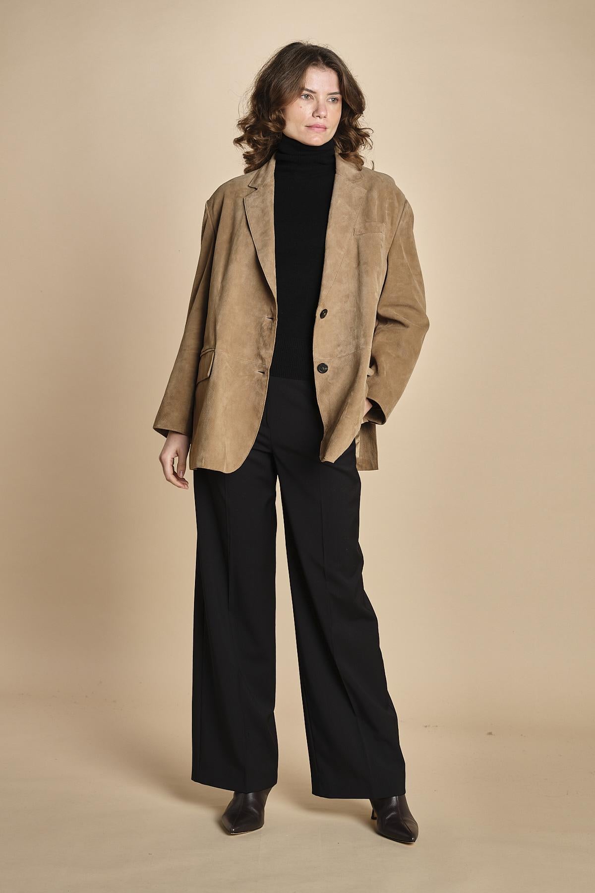 blazer over camoscio ROLANDA 2525446071600 001 weekend maxmara 