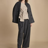 camicia con nodo LS FRONT 21741LCE KHAKI KH250 phillip lim 