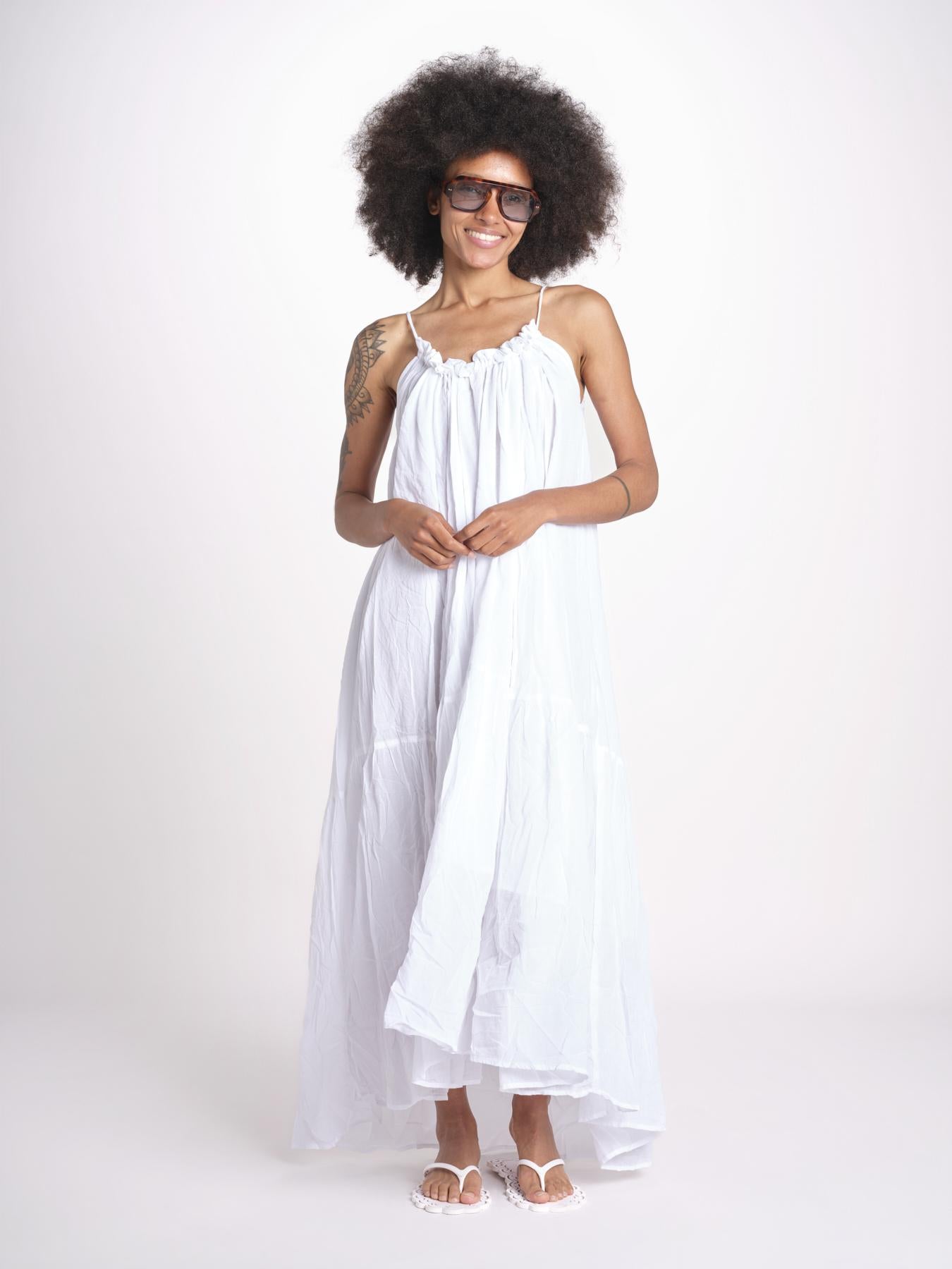 abito con arriccio PAOLABLATU BLANC laraethnics 