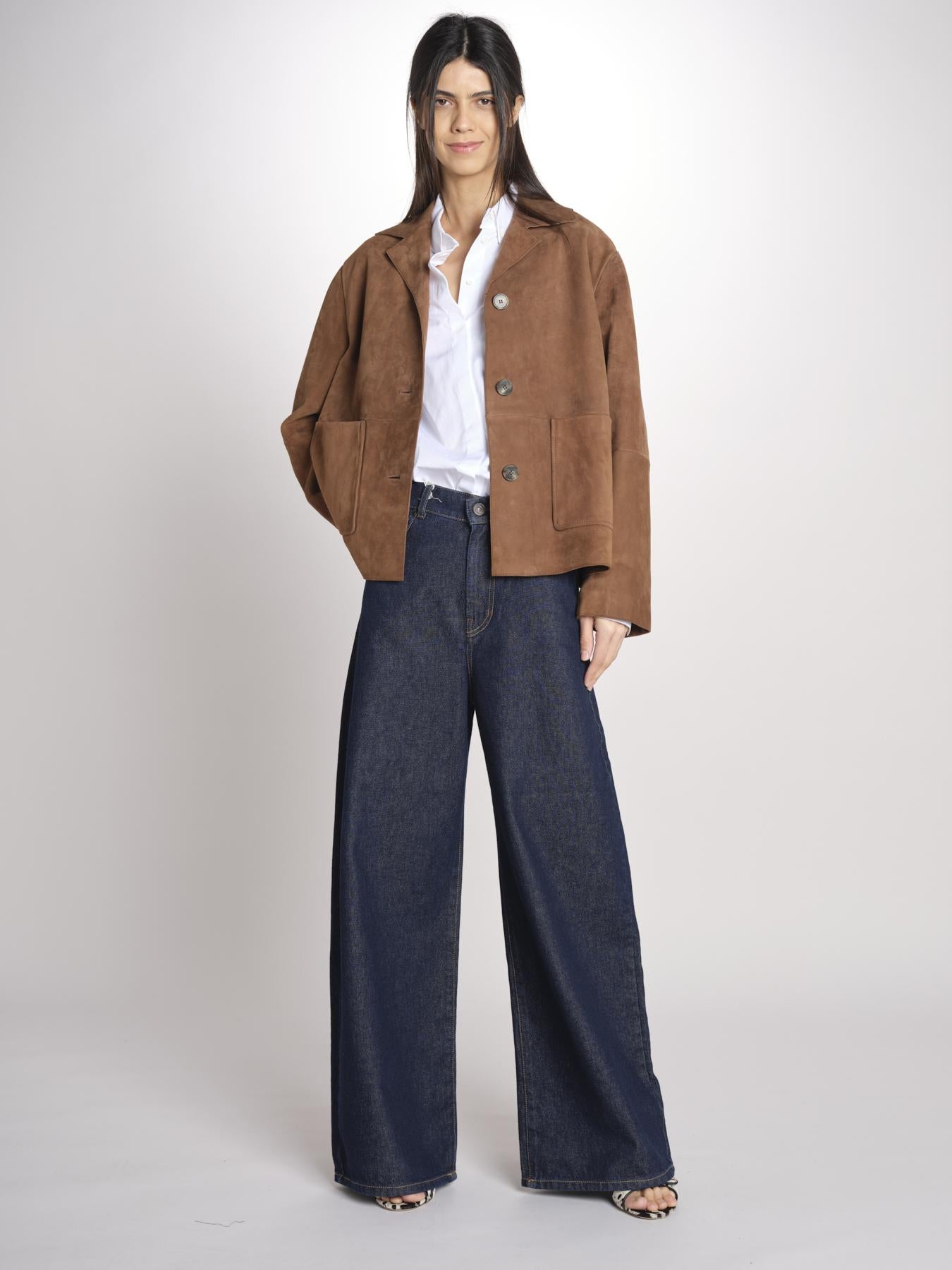 PALCHI giacca cropt scamosciasta con tasche applicate PALCHI2615441021650 002 weekend maxmara 