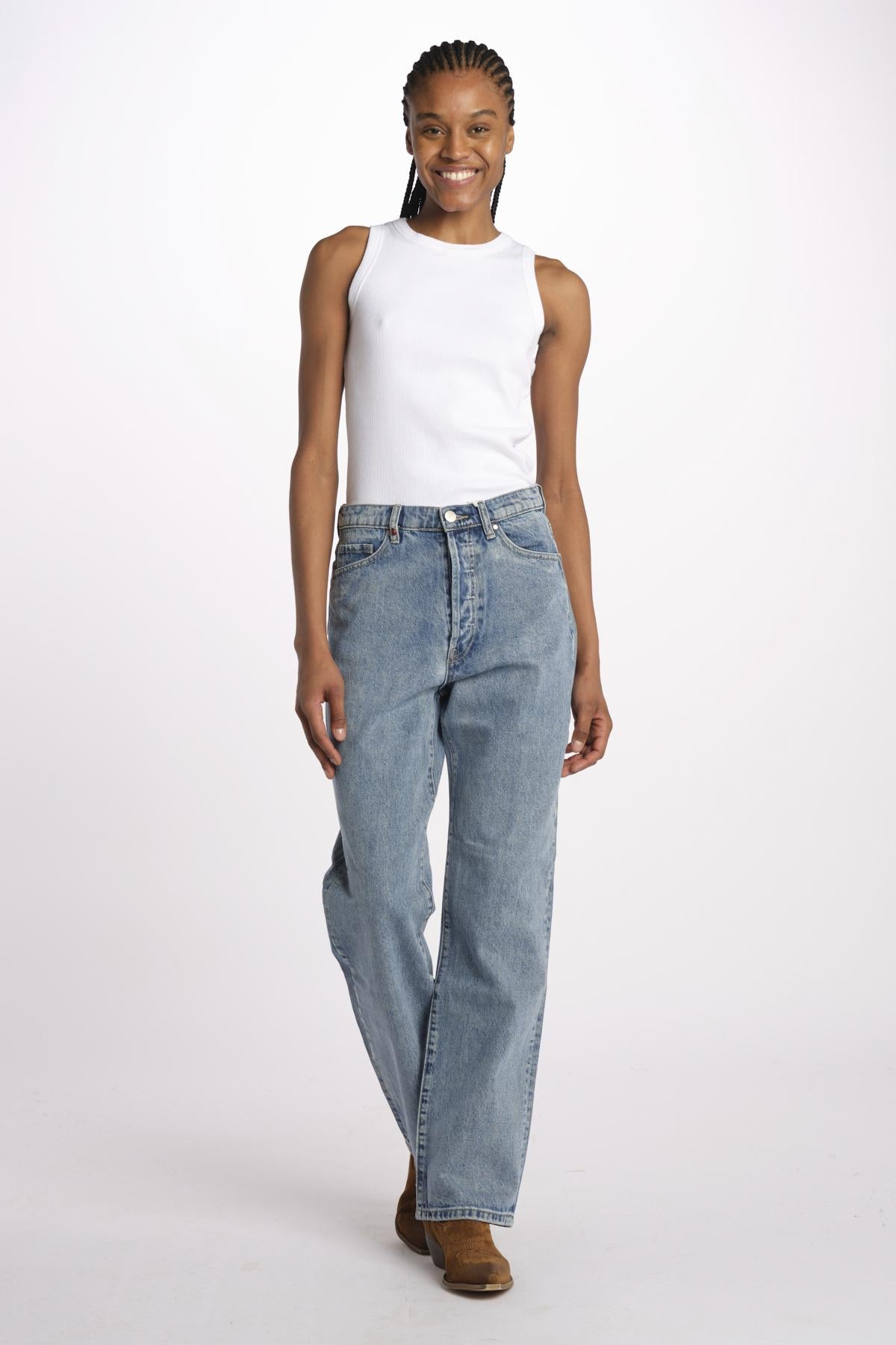 PAOLA jeans straight long by fam. PAOLA BLUE fam 