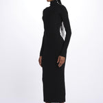 MIREILLE abito in maglia scollo schiena KWDR00179 NERO zadig & voltaire 