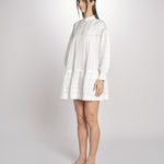 abito con ricami e nervature DIANE  2HVA27-V08718 BLANC vanessa bruno 