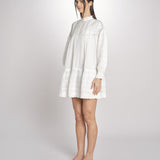 abito con ricami e nervature DIANE  2HVA27-V08718 BLANC vanessa bruno 